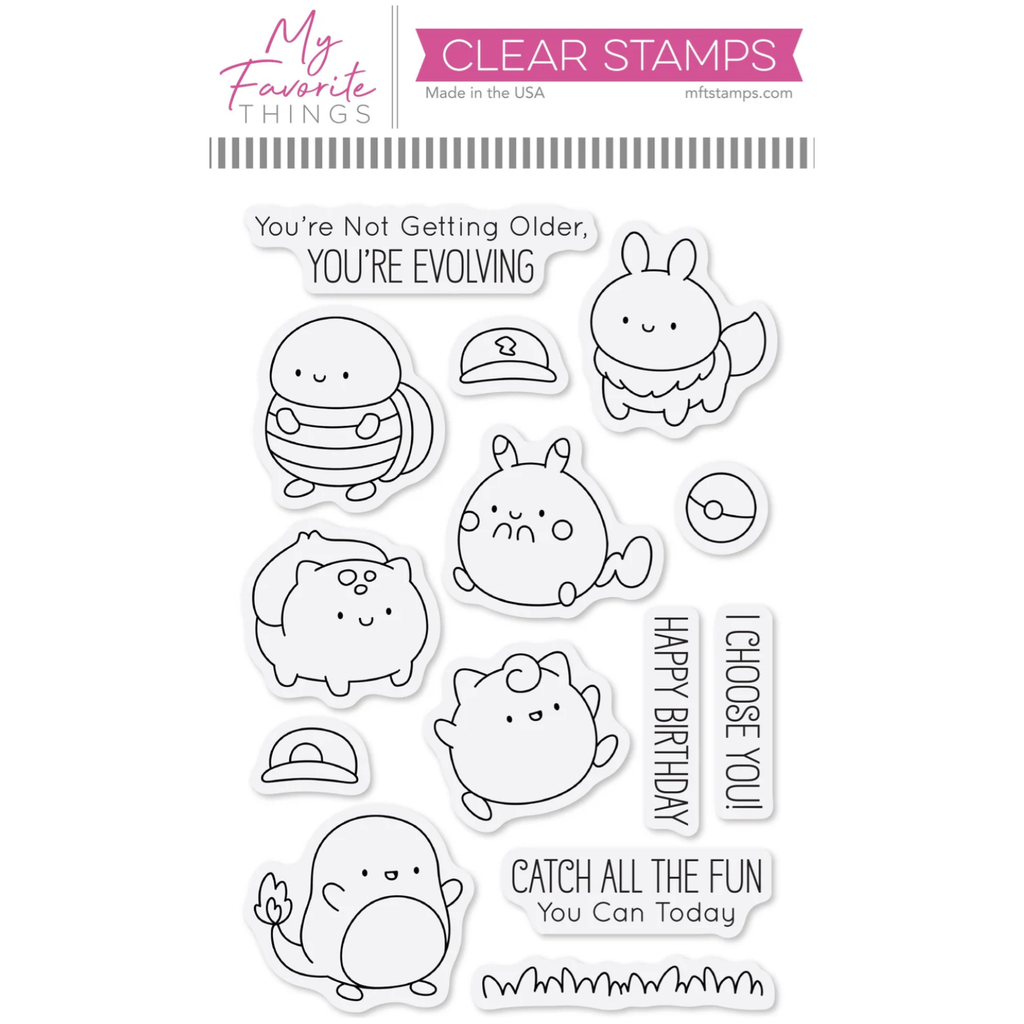 My Favorite Things Evolving Friends Clear Stamps jb053