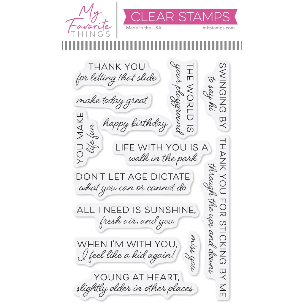 My Favorite Things Walk in the Park Clear Stamps cs869