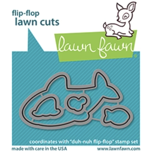 Lawn Fawn Duh-Nuh Flip Flop Die Cuts lf2598