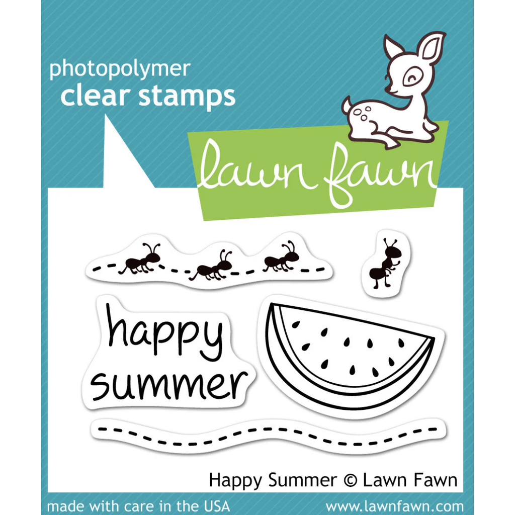 Lawn Fawn Happy Summer Clear Stamps lf396