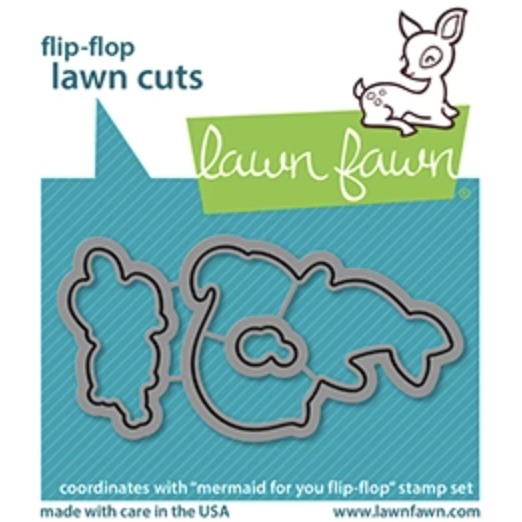 Lawn Fawn Mermaid For You Flip-Flop Die Cuts lf2596