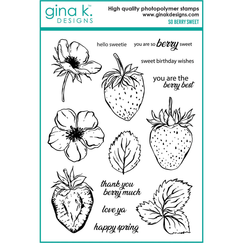 Gina K Designs So Berry Sweet Clear Stamps