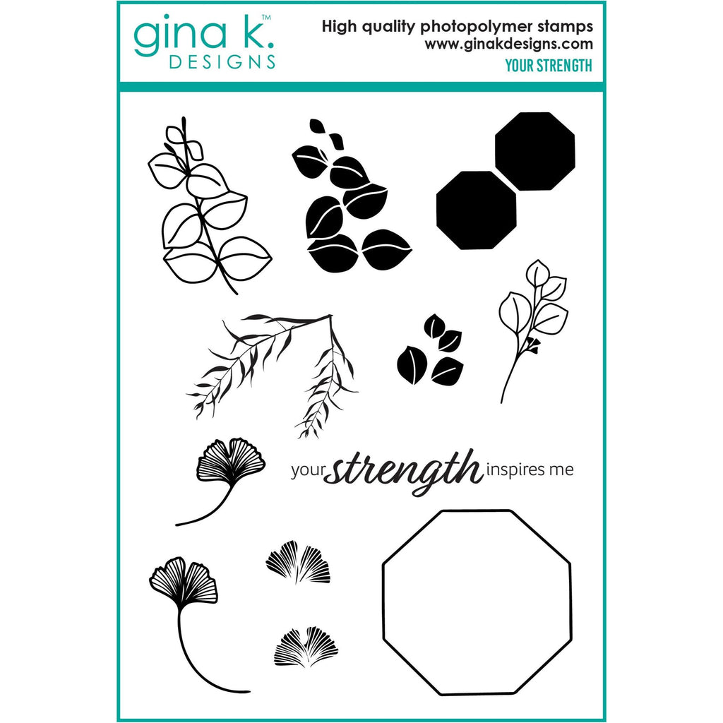 Gina K Designs Your Strength Clear Stamps lh48