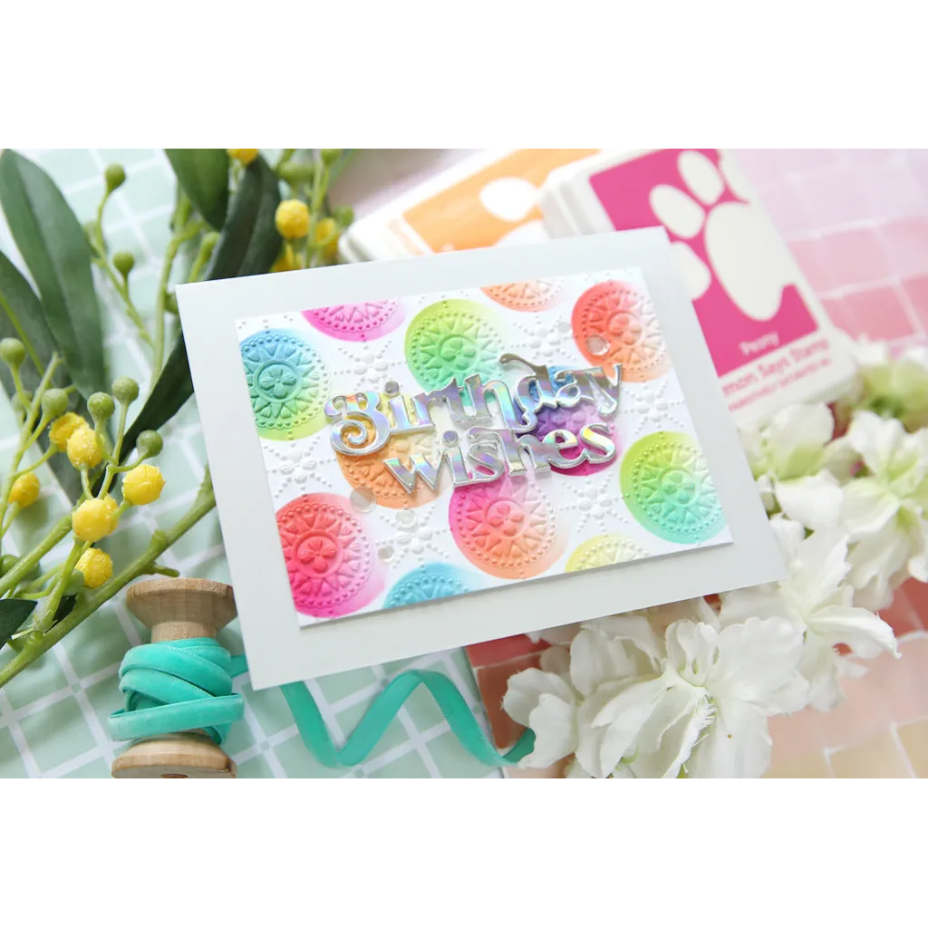 Simon Says Stamp Embossing Folder Winslow Medallions sf375 Birthday Card | color-code:ALT06