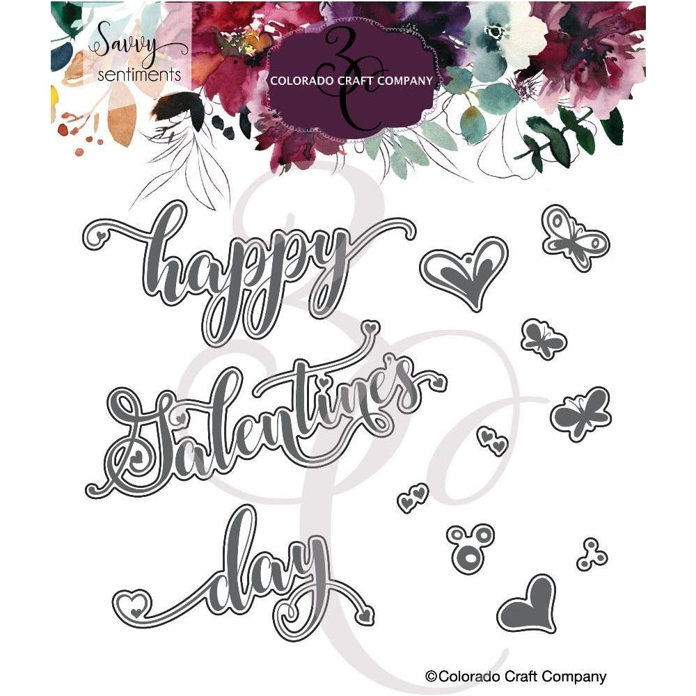 Colorado Craft Company Savvy Sentiments Galentine's Day Dies ss957-d