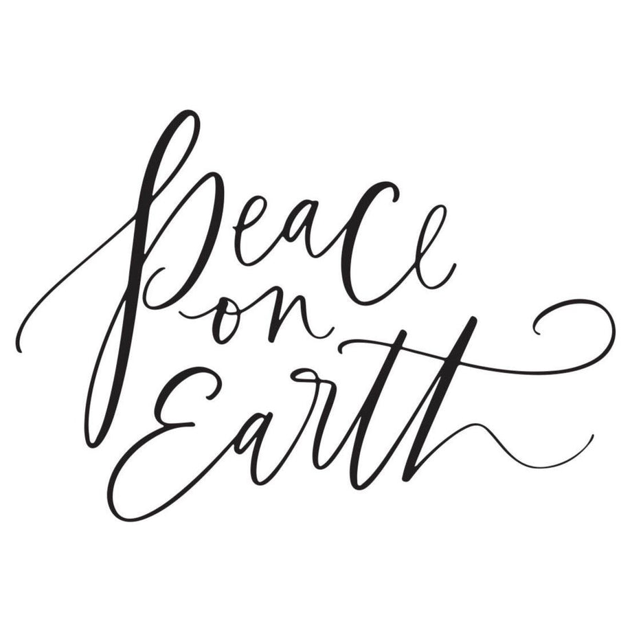 Spellbinders BetterPress Peace on Earth Press Plate