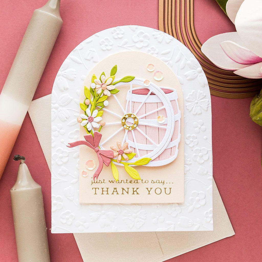 S5-578 Spellbinders Rustic Garden Etched Dies Thank You | color-code:ALT01