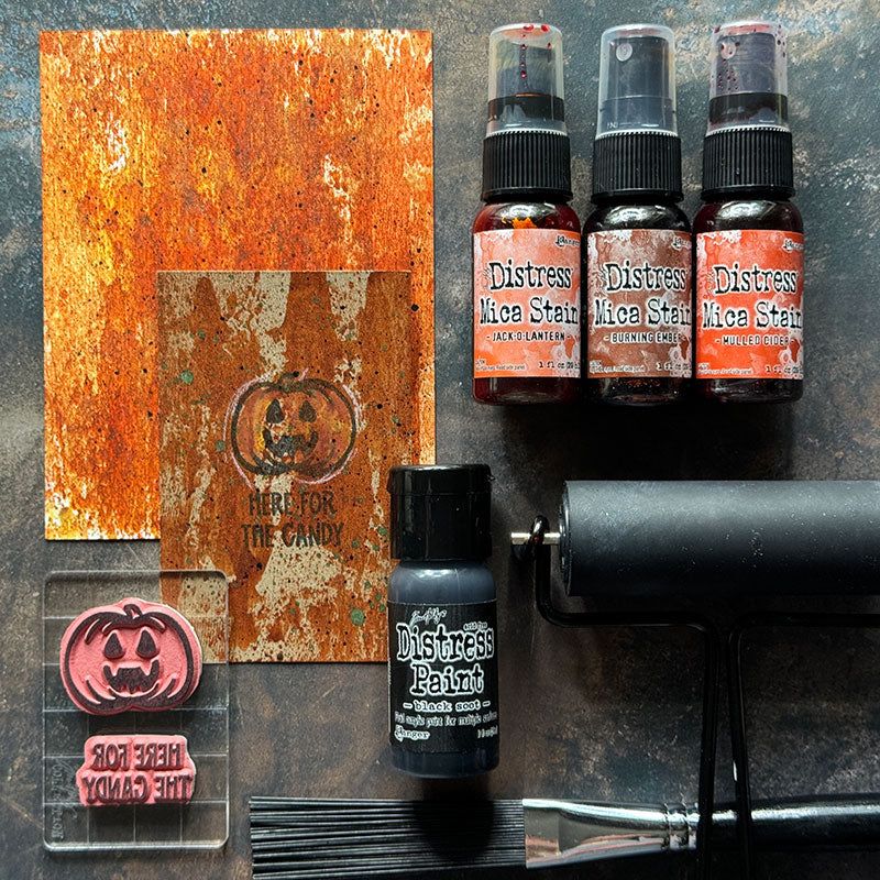 Tim Holtz Flip Top Distress Paint Black Soot Ranger TDF52937 Halloween Cards | color-code:ALT02