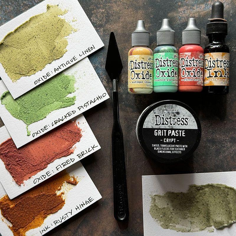 Tim Holtz Distress Crypt Halloween Grit Paste Ranger tshk81081 Halloween Swatches | color-code:ALT03