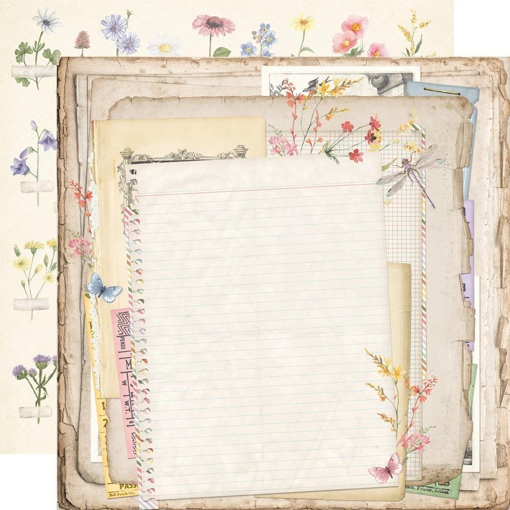 Simple Stories Vintage Meadow Flowers 12 x 12 Collection Kit 22600 Walk In Nature