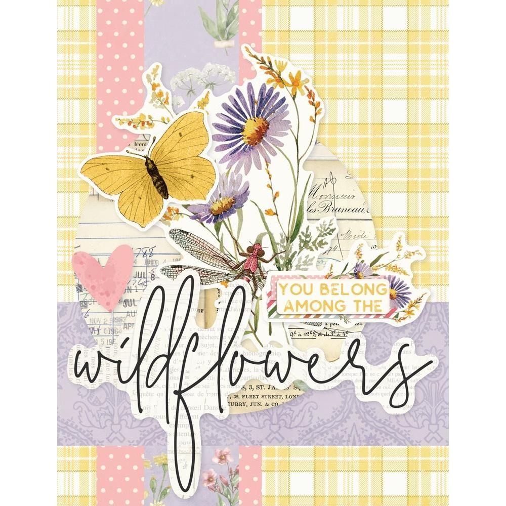 Simple Stories Vintage Meadow Flowers Card Kit 22635 You Belong Among The Wildflowers Card