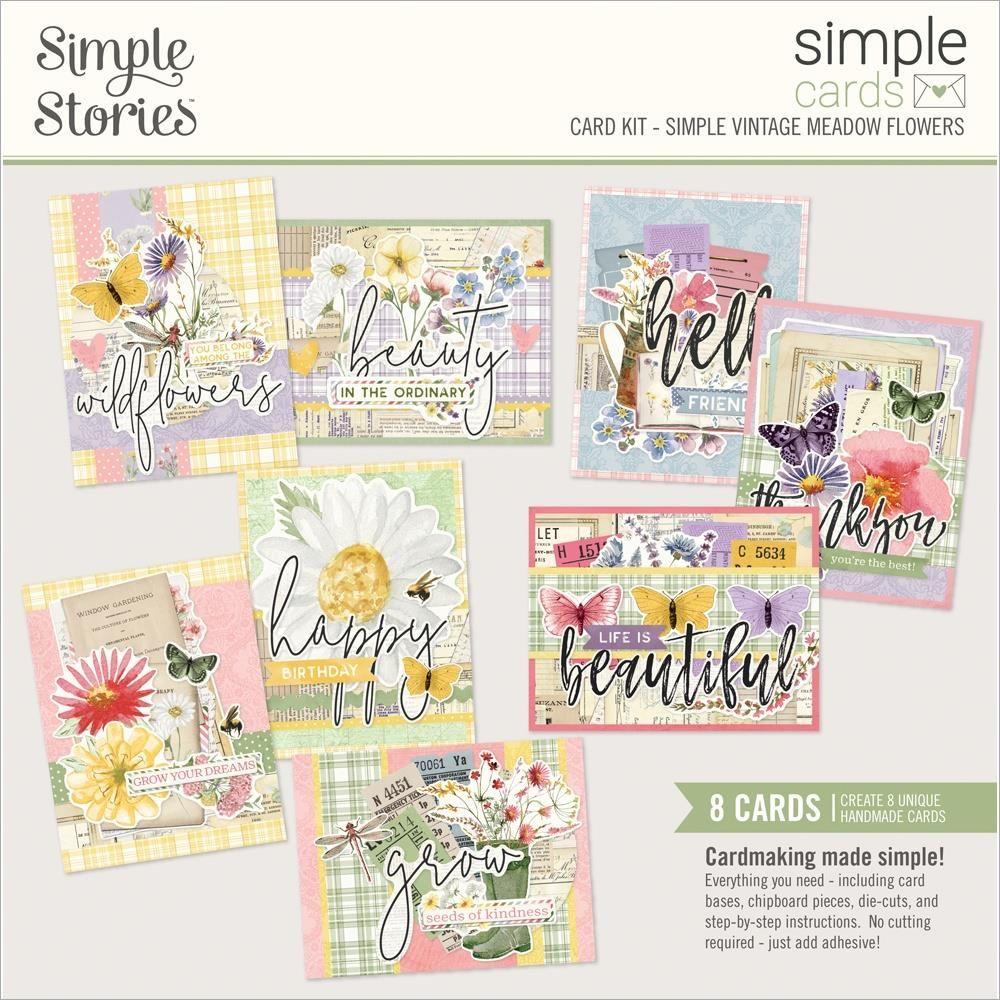 Simple Stories Vintage Meadow Flowers Card Kit 22635