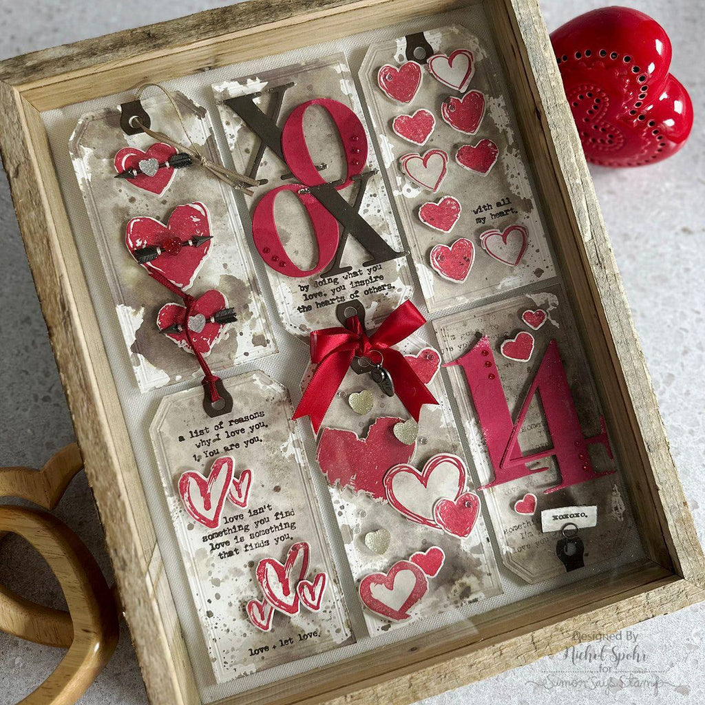 Tim Holtz Distress Ink Pad Scorched Timber January 2024 Ranger tim83443 Valentine’s Shadow Box | color-code:ALT04