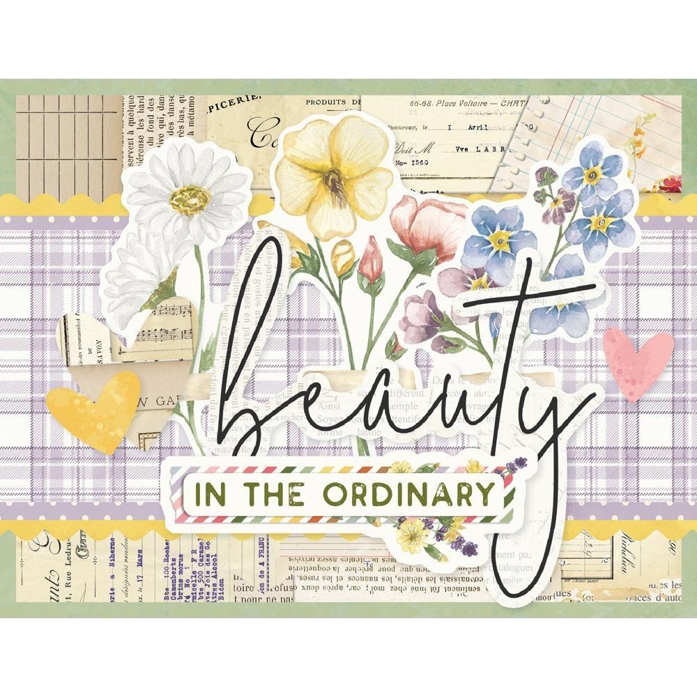 Simple Stories Vintage Meadow Flowers Card Kit 22635 Beauty In The Ordinary Card