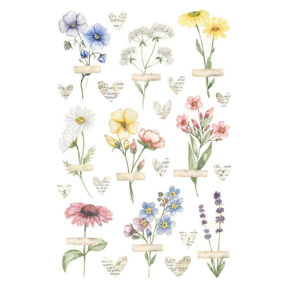 Simple Stories Vintage Meadow Flowers Sticker Book 22626 Florals