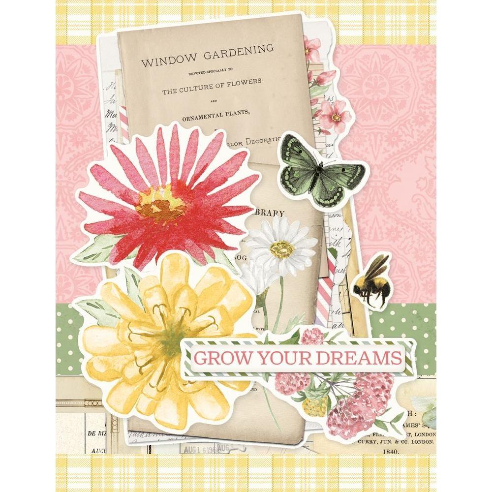 Simple Stories Vintage Meadow Flowers Card Kit 22635 Grow Your Dreams Card