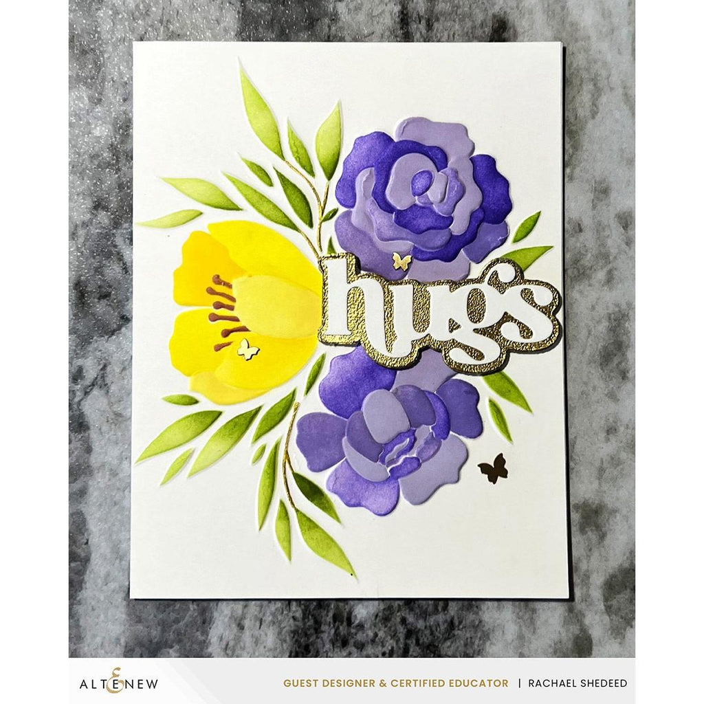 Altenew Whimsy Motif Simple Coloring Stencils alt8469 hugs