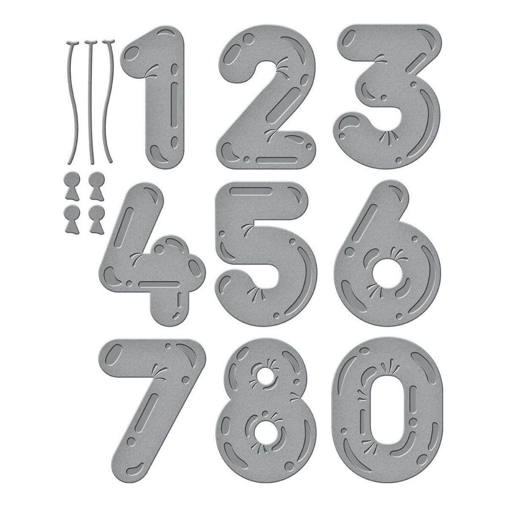 s5-614 Spellbinders Birthday Balloons Etched Dies