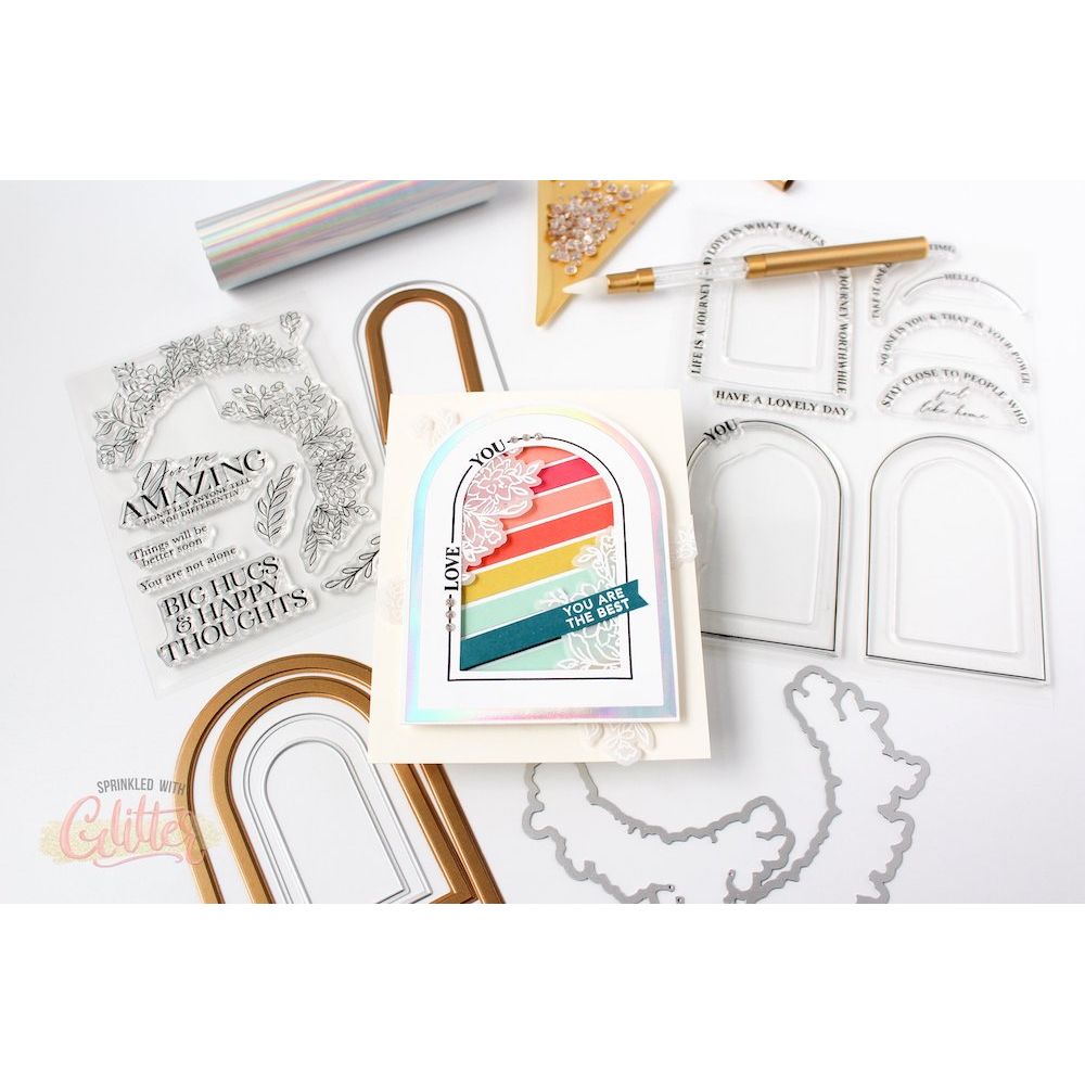 PinkFresh Studio Arches Clear Stamp Set 193723 Love You | color-code:ALT01