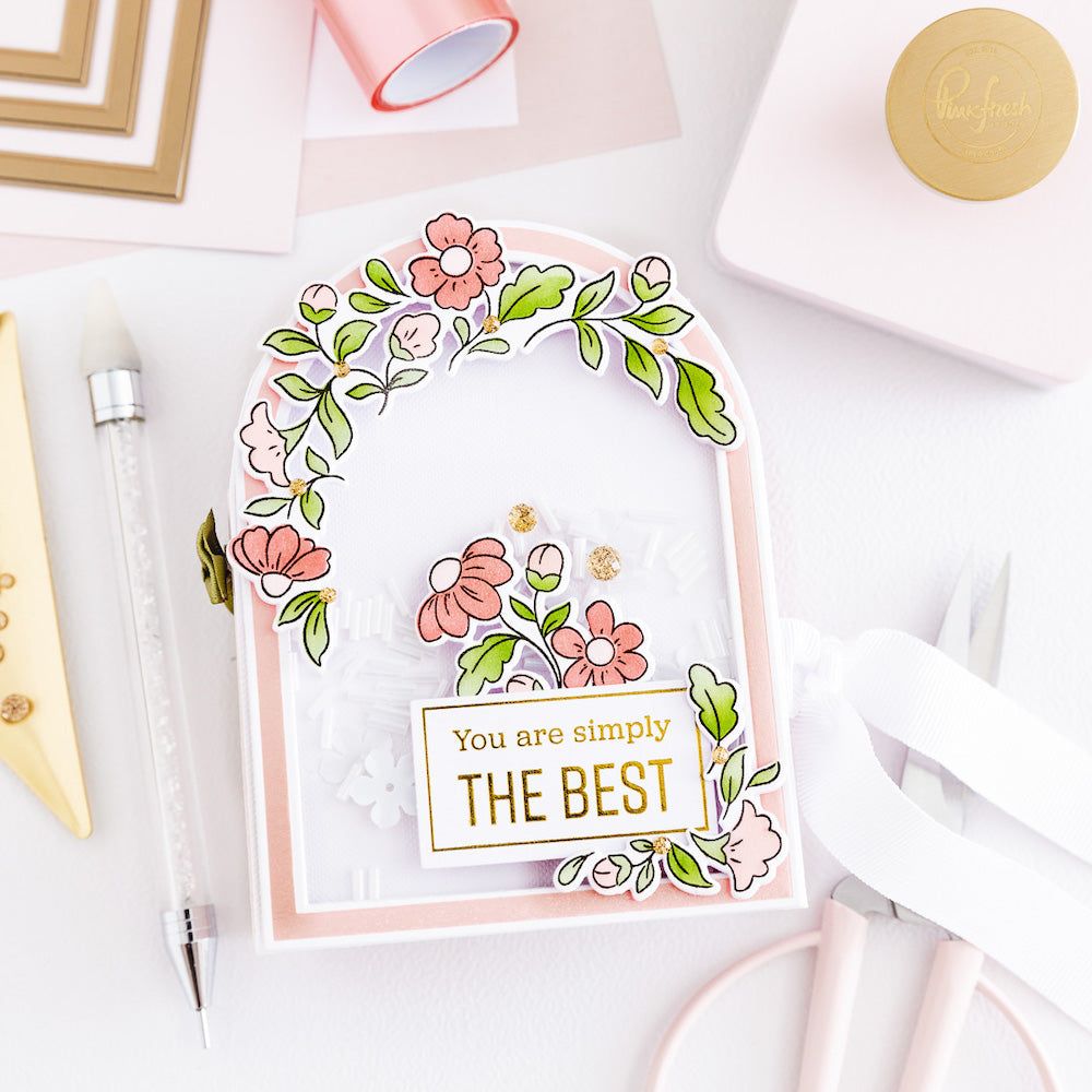 PinkFresh Studio Nested Arches Hot Foil Plate 193923 The Best | color-code:ALT03