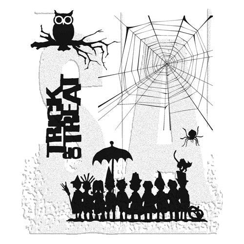 Simon Says Stamp! Tim Holtz Cling Rubber Stamps HALLOWEEN CUTOUTS CMS139