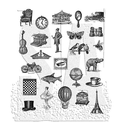 Simon Says Stamp! Tim Holtz Cling Rubber Stamps TINY THINGS CMS164