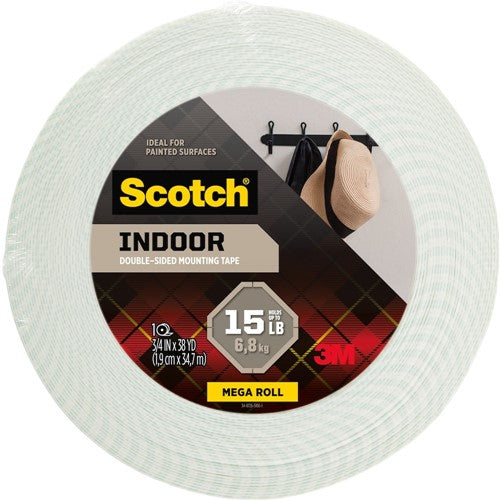 Pack-n-Tape  3M 238 Scotch Removable Double Sided Tape, 3/4 in x