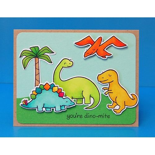 Dinosaur Rubber Stamp Set Dinosaur Stamp Children's Stamp Kit Stegasaurus  Stamp T Rex Stamp 