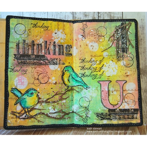 Dylusions Square Creative - 8 x 8 Black Journal, Paint Pens & Insert Pages