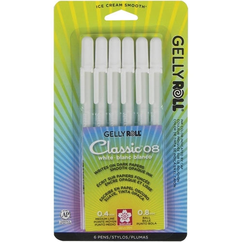 Gelly Roll Classic® 08 Medium Tip Gel Pen - White