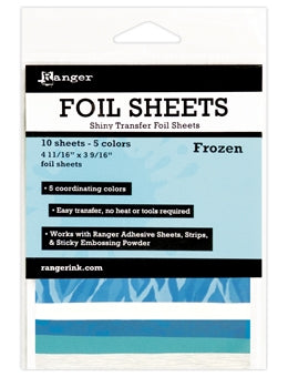 Silver Holographic Foil Transfer Sheet - 5 Sheet Pack
