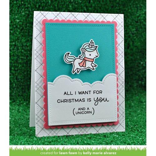 Simon Says Stamp! Lawn Fawn WINTER UNICORN Clear Stamps LF1218