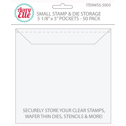 Avery Elle SMALL Stamp and Die Storage Pockets - 5.125 x 5 inches