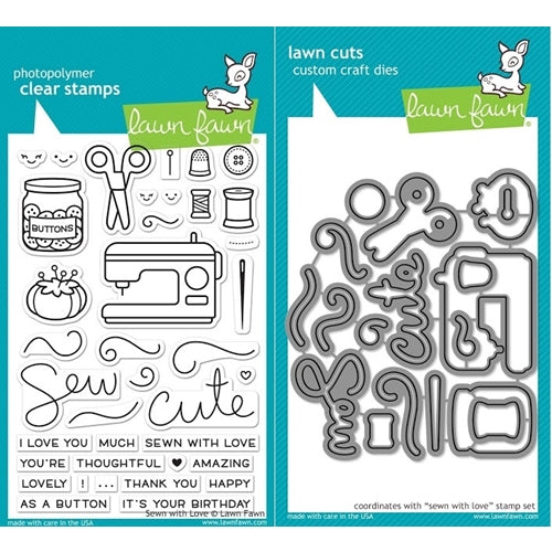  Lawn Fawn - Pawsome Birthday - Stamps and Dies - 2 Item Bundle  : Arts, Crafts & Sewing