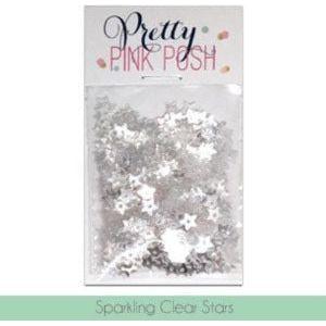 Simon Says Stamp! Pretty Pink Posh SPARKLING CLEAR STARS Confetti