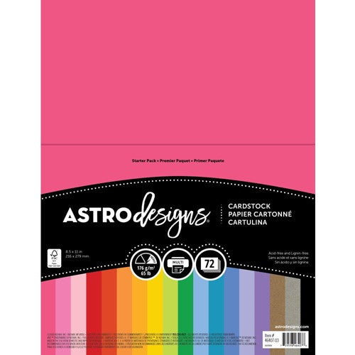Neenah Astrobrights Premium Color Card Stock 65 LB 8.5 X 11 Inches 250 Red  for sale online