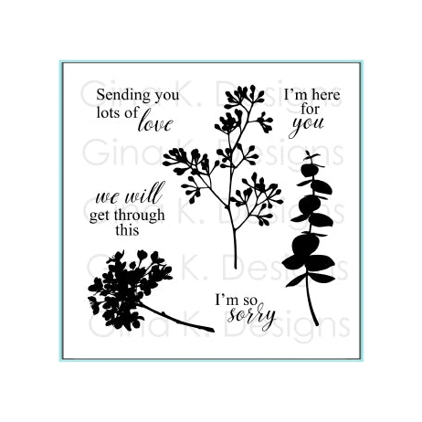 Simon Says Stamp! Gina K Designs NURTURING BLOOMS Clear Stamps 9322