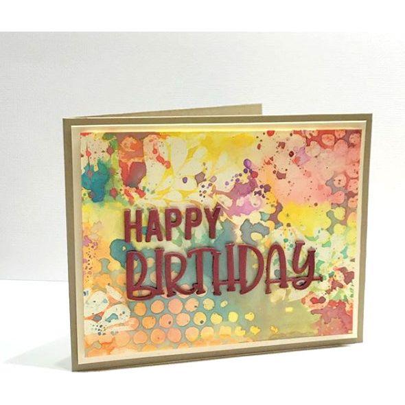 Simon Says Stamp HAPPY BIRTHDAY Wafer Dies Sssd111778