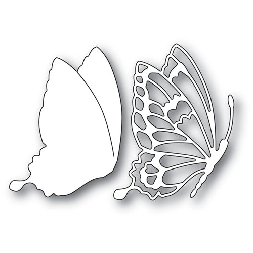 Flying Butterfly Side-Profile DXF File for CNC