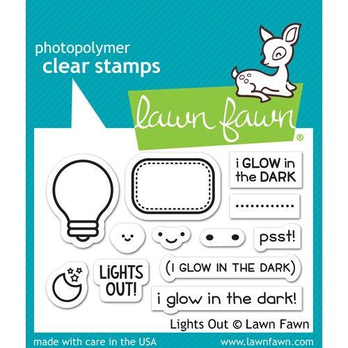 Simon Says Stamp! Lawn Fawn LIGHTS OUT Clear Stamps LF1631