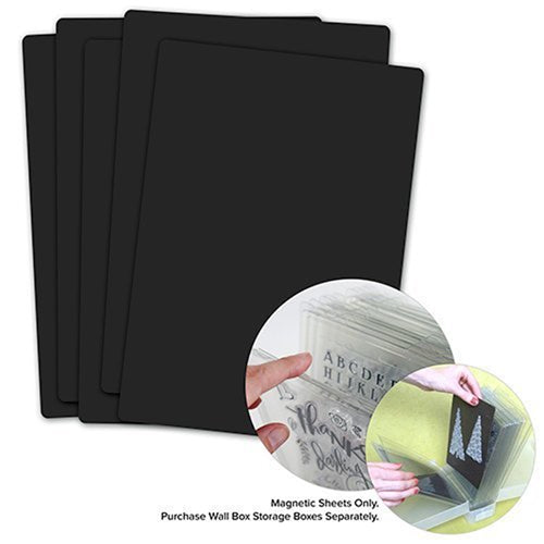 Bright Creations 24 Pack Magnetic Sheets for Die Cuts, 5x7 in, Non-Adhesive, Easy-to-Cut for Crafts, Storage, Refrigerator