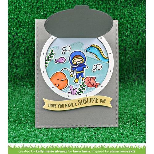 Simon Says Stamp! Lawn Fawn PORTHOLE FRAMES Die Cuts LF1715