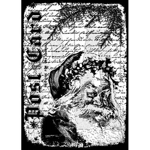 Simon Says Stamp! Tim Holtz Cling Rubber ATC Stamp SANTA LETTER COM028