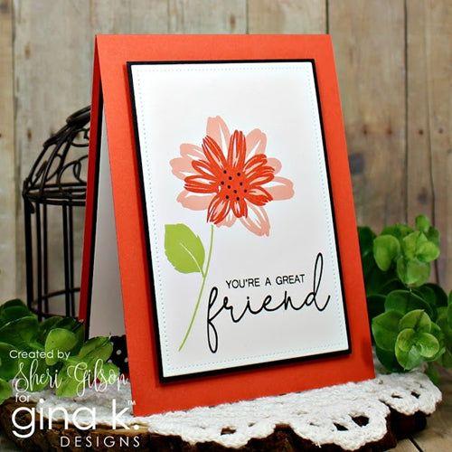 Simon Says Stamp! Gina K Designs LOVELY WORDS Clear Stamps 2330