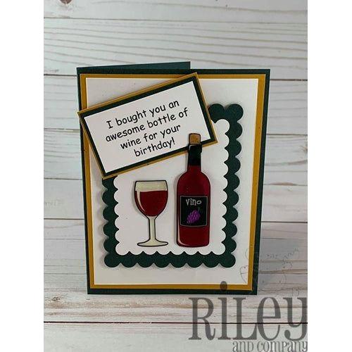 Simon Says Stamp! Riley And Company Funny Bones YOUR WINE TASTED WONDERFUL RWD 684