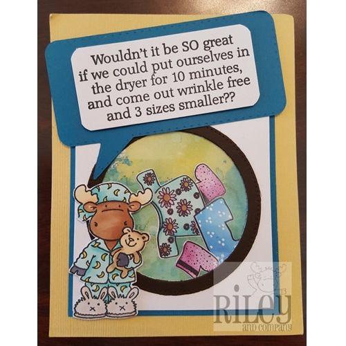 Simon Says Stamp! Riley And Company Funny Bones DRYER Cling Stamp RWD 516