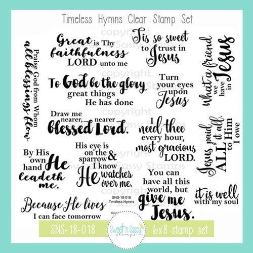 Simon Says Stamp! Sweet 'N Sassy TIMELESS HYMNS Clear Stamp Set sns-18-018