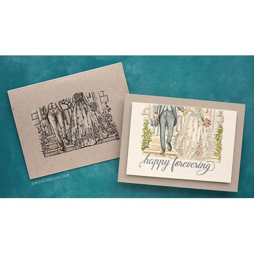 Simon Says Stamp! Colorado Craft Company Lovely Legs HAPPY FOREVERING Clear Stamps LL231 | color-code:ALT1