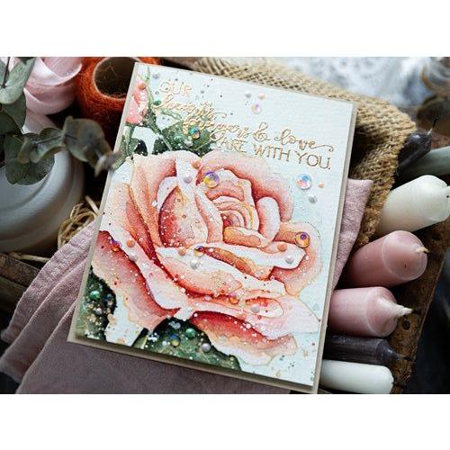 Simon Says Stamp! Colorado Craft Company Big and Bold SYMPATHY AND FRIENDSHIP ROSE Clear Stamps BB240 | color-code:ALT1