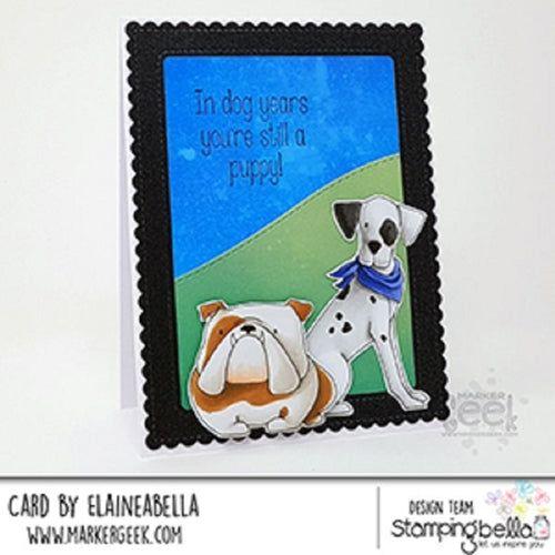 Simon Says Stamp! Stamping Bella Cling Stamp DOG Sentiment Set eb852